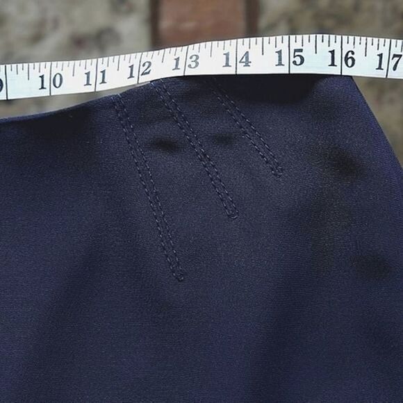 Vtg 90s/Y2K navy Precis office pencil skirt - Picture 9 of 12